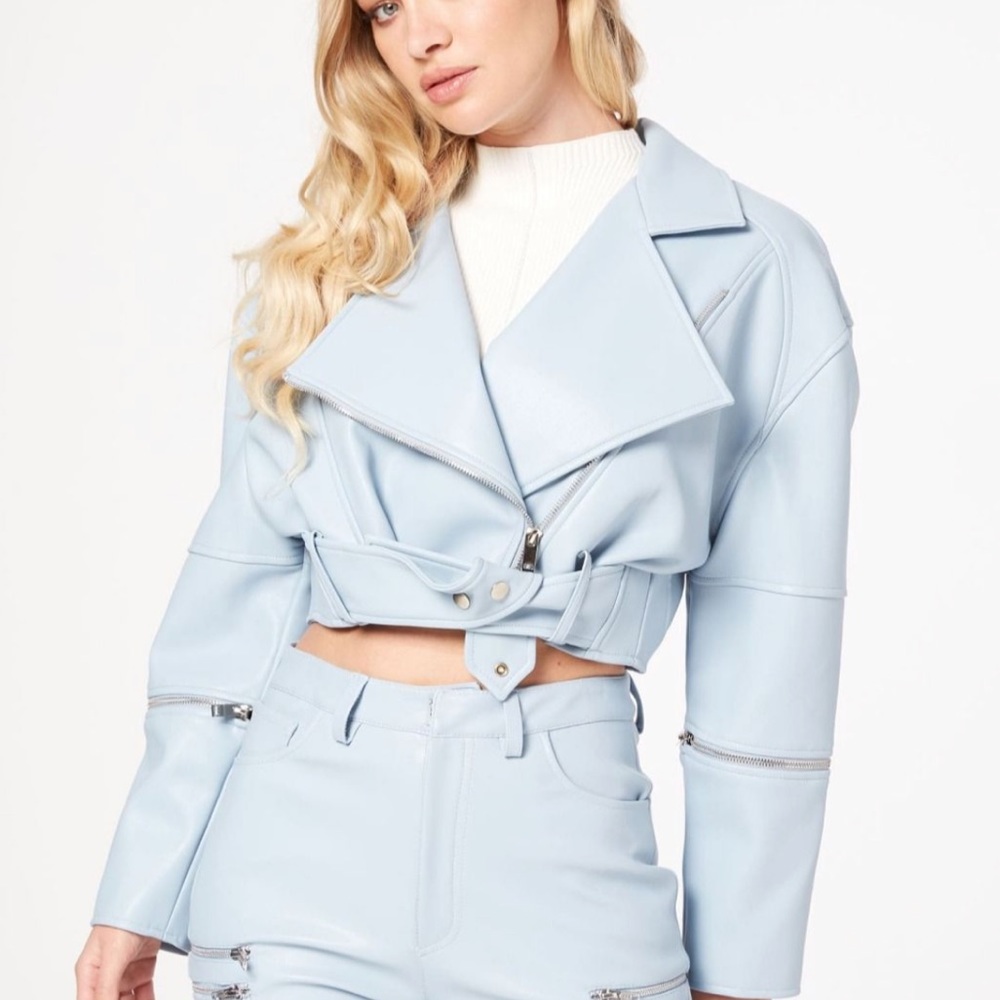 Vegan Leather Biker Jacket